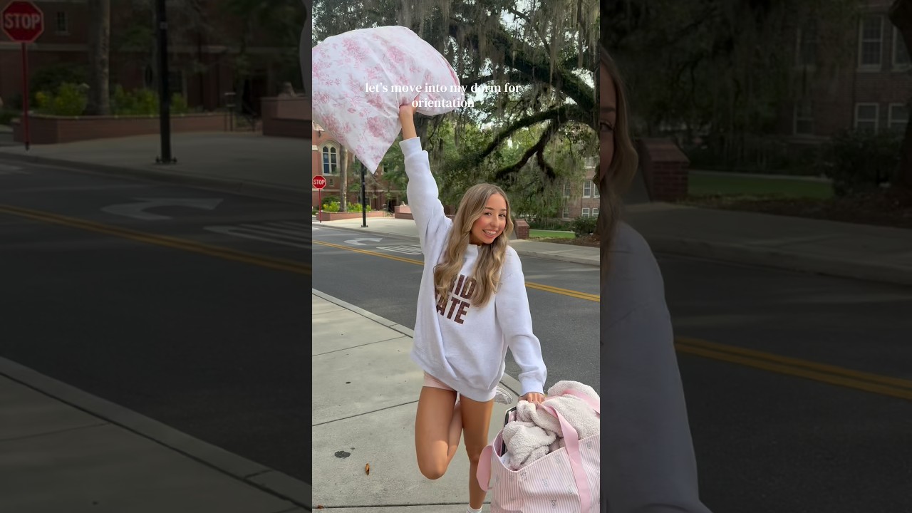 wait this dorm kinda ate #fsu #orientation #movein#vlog