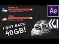 Clear media disk cache for After Effects and Premiere. Adobe taking up hard drive space?