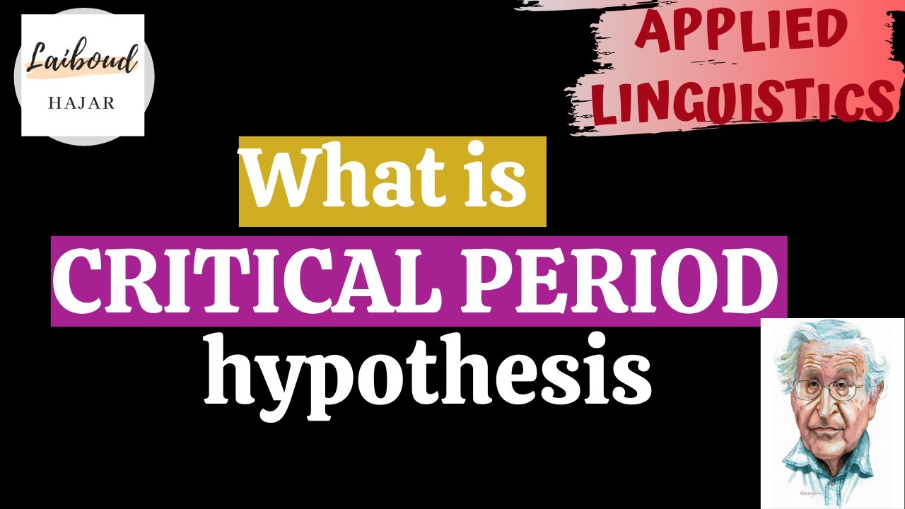what is meant by critical period hypothesis