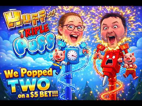 🚨New Game Alert🚨Huff N TRIPLE Puff🐷Max Bet💲 DOUBLE POP🤯 #casino #slot #money #comedy #gambling