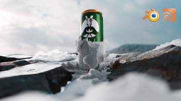 Snow Product Reveal FX using Blender and Houdini!