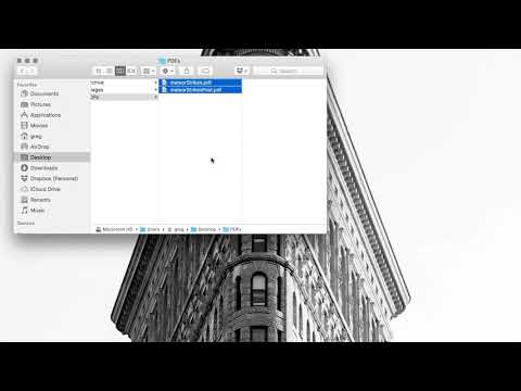 Automator: Combine PDFs