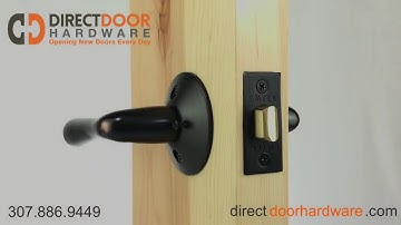 Emtek Basel Lever with Modern Rosette in Oil Rubbed Bronze