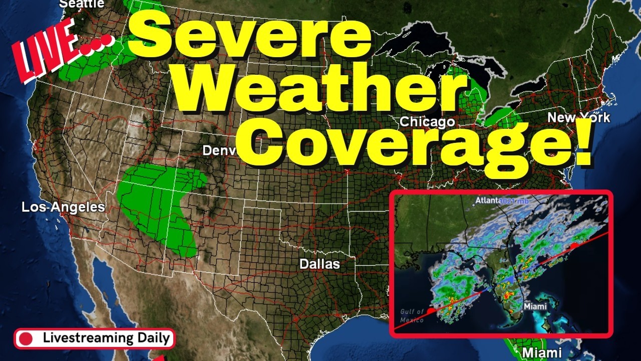 LIVE: Storms for Florida! - Severe Weather Coverage! - YouTube