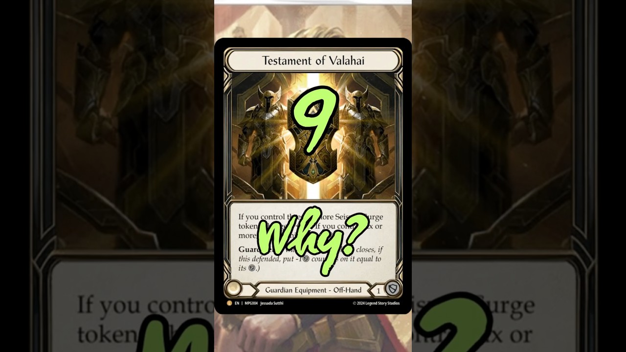 Rate the card: Testament of Valahai #shorts #fleshandblood #fabtcg 