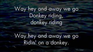 Video-Miniaturansicht von „Donkey Riding - Great Big Sea - Lyrics ,“