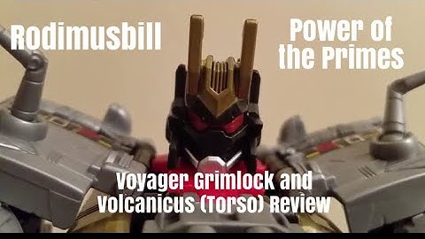 Power of the Primes Dinobot GRIMLOCK and VOLCANICUS (Torso) Voyager Review (Wave 1) TRANSFORMERS