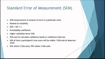 PSY 370 Lecture 2 Reliability