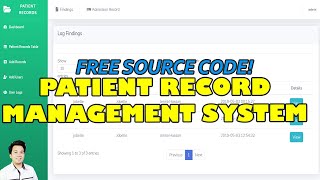 Patient Record Management System using PHP MySQL | Free Source Code Download screenshot 3
