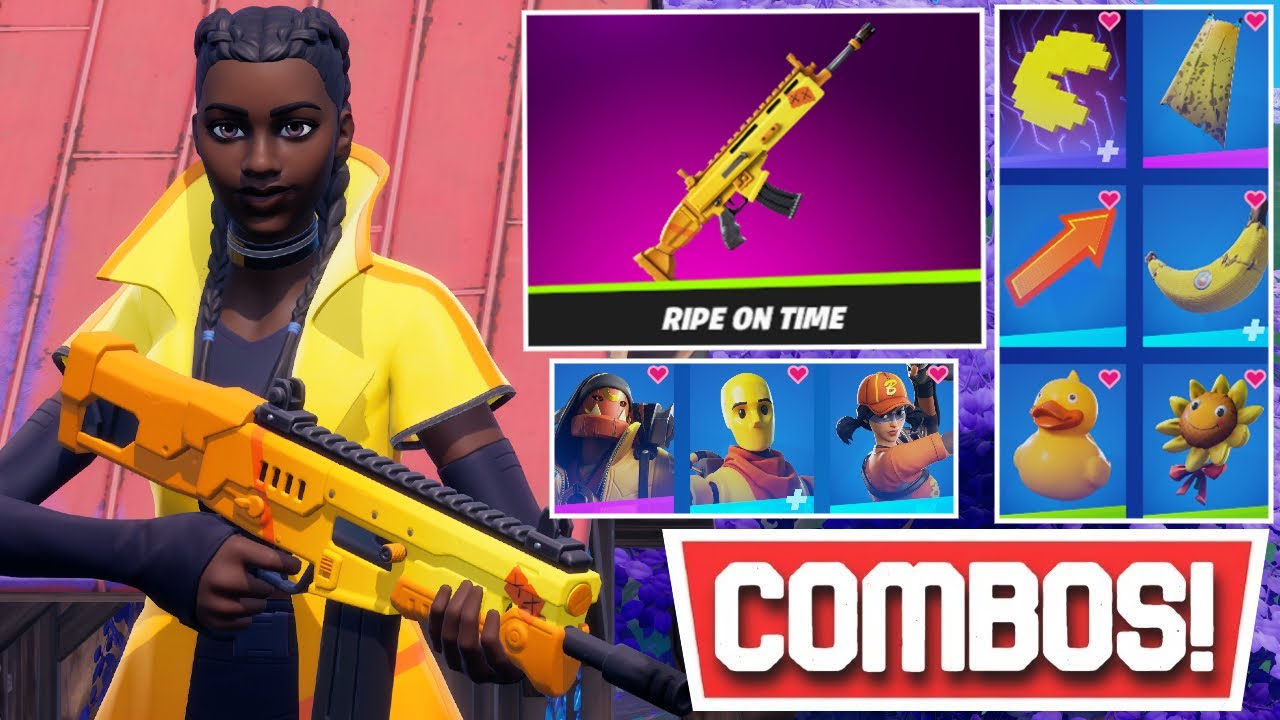*NEW* BEST RIPE ON TIME WRAP [KAWSPEELY BUNDLE] COMBOS! | Fortnite