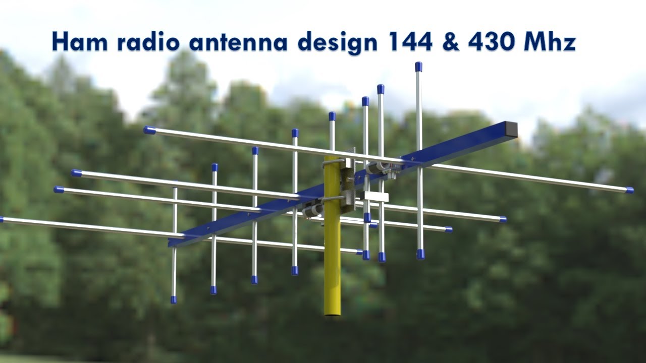 Ham radio antenna design 144 & 430 Mhz||RF ANTENNA DESIGNS - YouTube