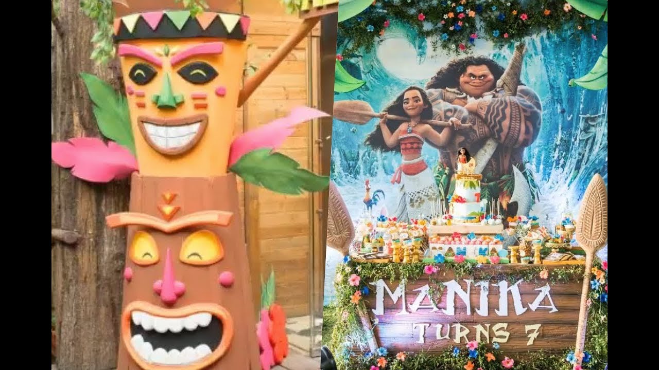 Decoración de fiestas de Moana cumpleaños ozuna