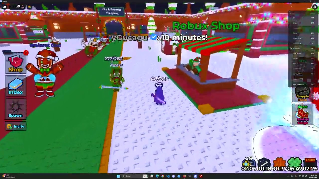 Полное руководство по обновлению "Рождество + злоупотребление администратором" в игре Find The Br...