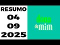 RESUMO DA NOVELA DONA DE MIM – 04/09/2025