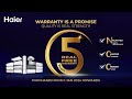 Haier AC 5-Year Real Free Warranty | No Labor Cost | No Hidden Charge