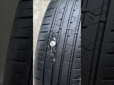Car Tubeless Tyre Puncture Repair | Quick Roadside Fix 🚗🔧 thumbnail
