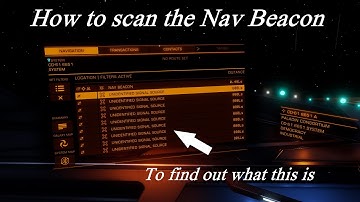 Elite Dangerous Odyssey... How to scan the nav-beacon