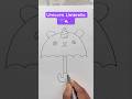 Unicorn umbrella 🌂💖 Drawing for kids #kids #forkids #shortsfeeds #drawing #trending #shorts