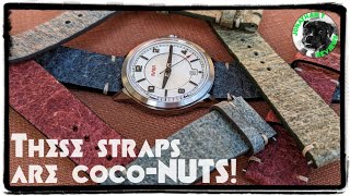 Get out the Rum, coconut straps have arrived! Yi Leather Straps as available with Biotic Formicidae