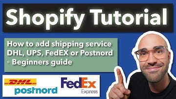 Shopify Tutorial | How to start using FedEX, DHL, USPS, UPS, Postnord or any other shipping service.
