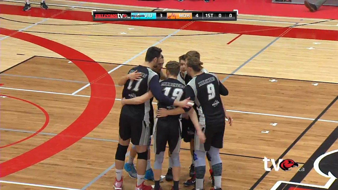 CCAA Men's Volleyball Match 3 Mohawk VS VIU ND (03/10/17)
