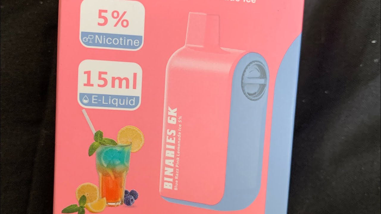 BINARIES 6K “Blue Razz Pink Lemonade Ice￼” 🔥 Vape Flavor Review