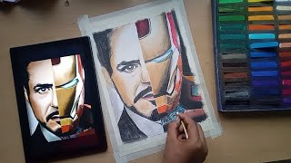 Tony stark/Iron man soft pastle drawing screenshot 2