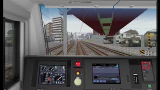 【BVE5】高速進入　常用最大　B7　ブレーキ　制動【E233】
