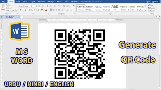 How to Generate QR Code on MS Word