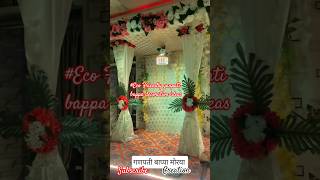#Eco Friendly Ganpati Bappa Makhar Decoration ideas #2025