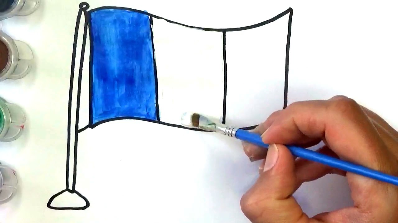 Como dibujar la BANDERA DE FRANCIA - thptnganamst.edu.vn