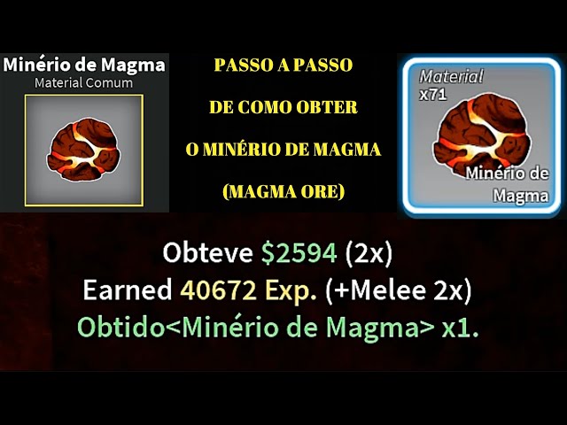 magma Ore melhor local de Farm/condições #roblox #farm #fyp