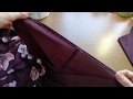Как укоротить платье из легкой ткани с подкладкой