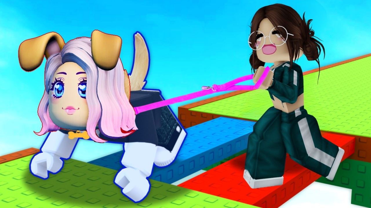 KÖPEĞİNİ AL VE PARKURU TAMAMLA😊AYŞEM ECE ARI💥ARIGİLLER🐝ROBLOX DOG WALK