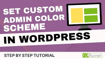 How To Set Custom Admin Color Scheme In WordPress