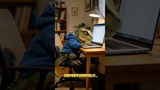 This dinosaur handles adulthood terribly #funnyanimals #dinosaur #shorts #viralvideos #comedy