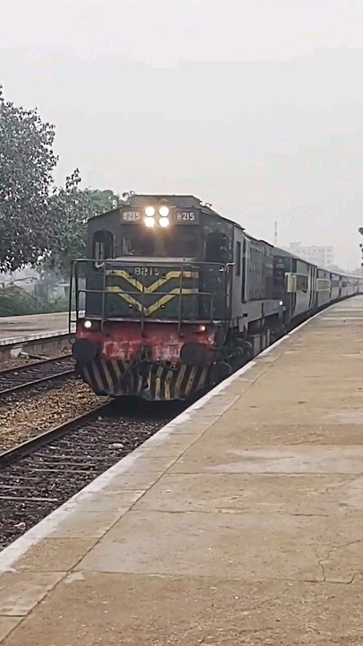 TRAIM ARRIVING WITH HEAVY SOUND OF HORN   #train  #pakistan  #railway #rail #sound  #horn