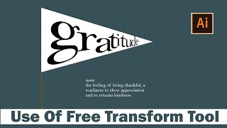 Transform tools – Free Transform । Adobe Illustrator CC Tutorial |