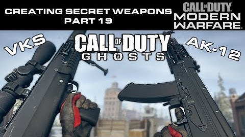 Modern Warfare Warzone - Creating Hidden Weapons Part 19 Ghost Edition