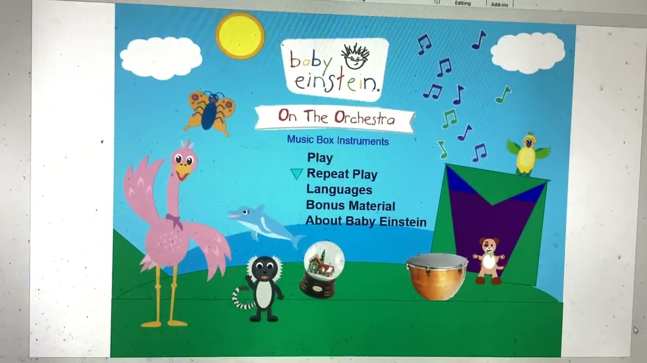 Baby Einstein - On the Orchestra DVD Menu
