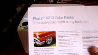 Видео Xerox Phaser 6010 Печать без картриджей 1 (автор: FunHiTech)