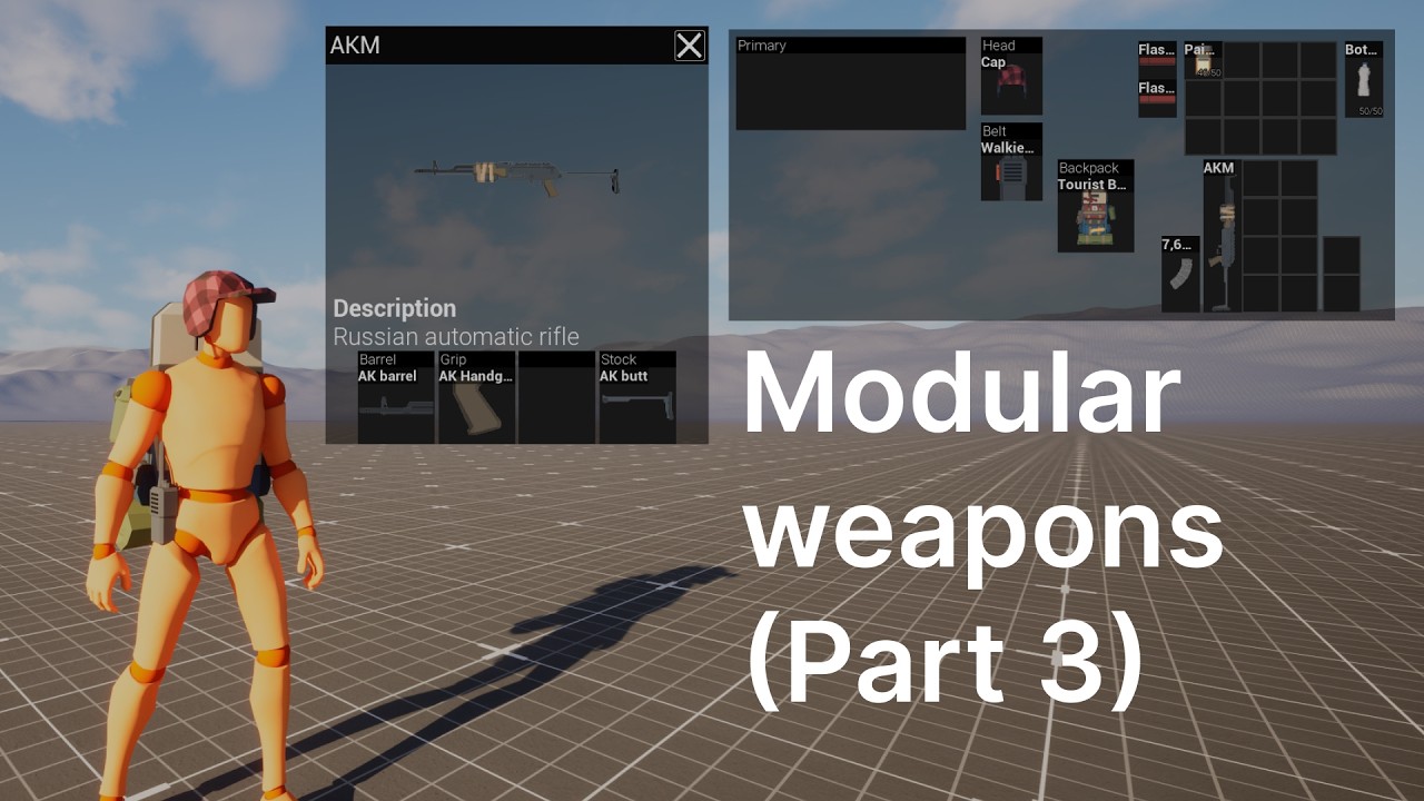 Grid Inventory System Tutorial – Modular Weapons (Part 3) - YouTube
