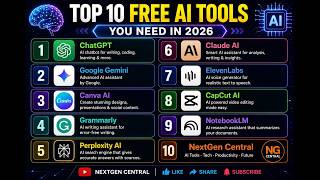 Top 10 FREE AI Tools Everyone Should Use in 2026 🚀
