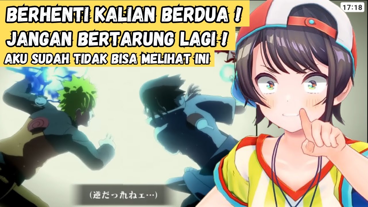 Subaru Histeris Ketika Lihat Naruto Lawan Sasuke