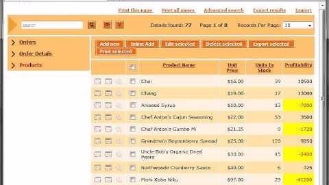 Conditional formatting