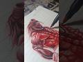 Can we hit 3.6M likes?🥹❤️‍🩹 | Hanuman ji drawing🚩| #shorts #hanuman #mahadev #krishna #durga