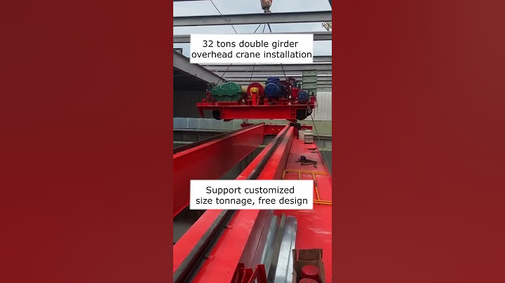 32 tons double girder overhead crane installation  #shorts #crane #overhead   #overheadcrane  #hoist