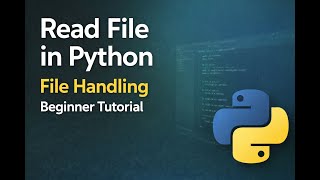 Python File Handling | Reading Data from a File | Python Tutorial for Beginners