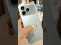 Leatest new tecno.modle spark 50 light mint green / pastel green with a slight silver tone.