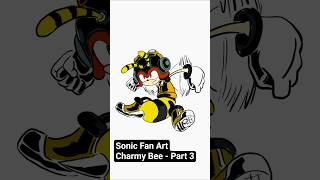 Charmy Bee from Sonic Series - Speed Drawing Part 3 #sonicthehedgehog #art #drawing #blender